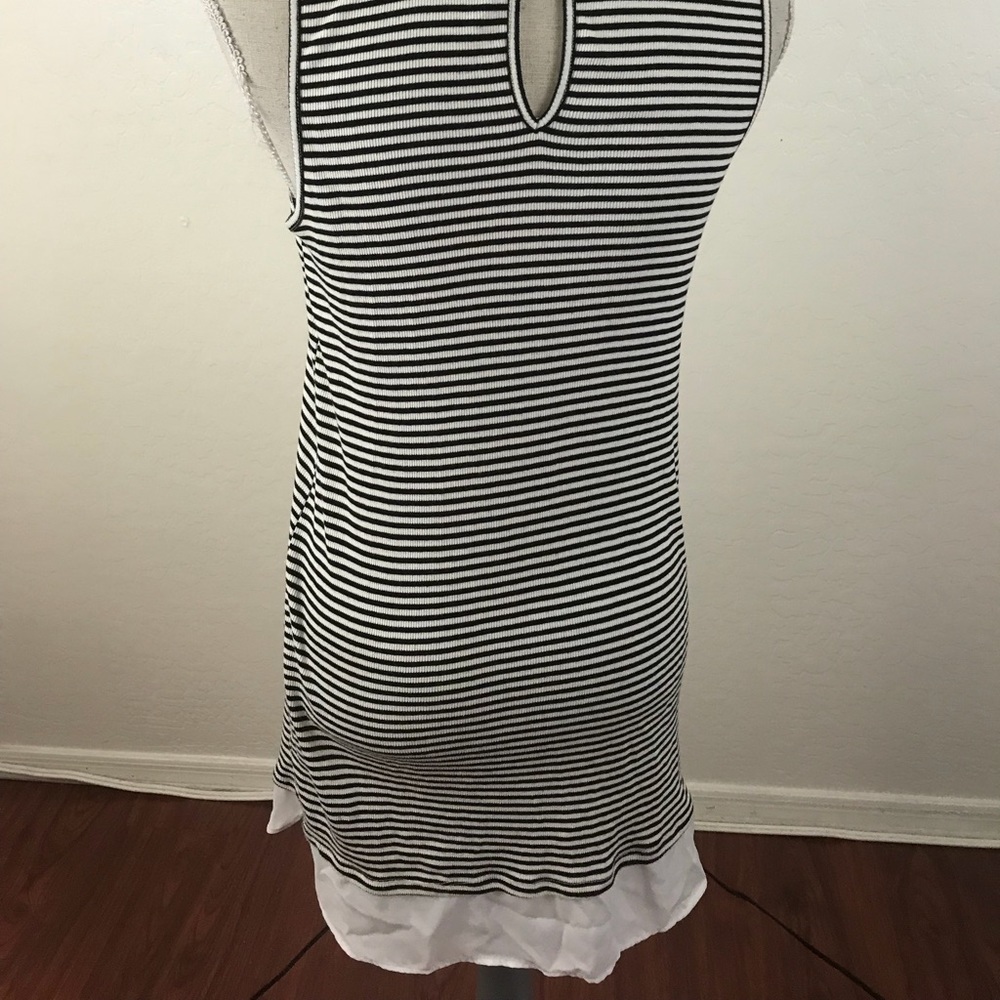 🎊SALE🎊Monteau  Stripped Black White Dress - Picture 3 of 5